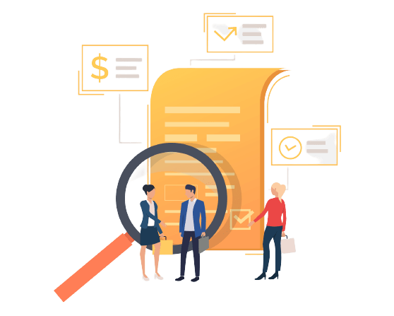 Business People Standing Document